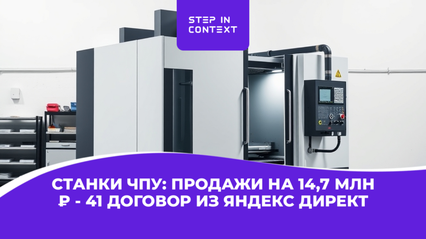 Заказы на станки чпу из Яндекс Директа: как мы привели производителю из Москвы 41 договор и 14,7 млн выручки