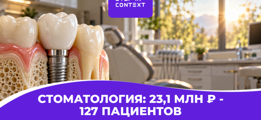 Как мы привели лиды для стоматологии на имплантацию и протезирование в Красноярске через Яндекс Директ: 127 пациентов