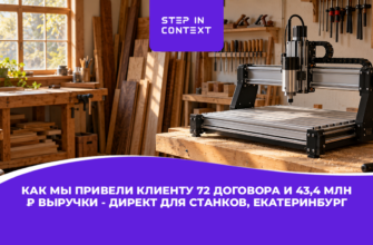 Как мы привели клиенту 72 договора и 43,4 млн ₽ выручки ‑ Директ для станков, Екатеринбург
