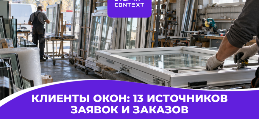 Клиенты окон: 13 источников заявок и заказов