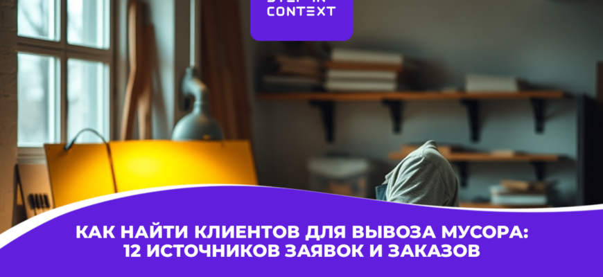 Как найти клиентов для вывоза мусора: 12 источников заявок и заказов